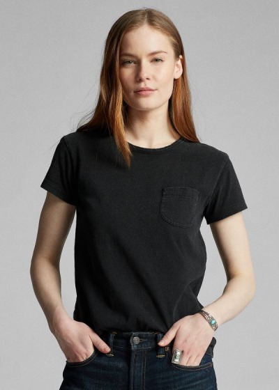 Ralph Lauren Cotton Pocket T Shirt Dame Danmark (ECYQI5349)